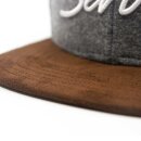 Bayerisches Servus Cap - Hellgrau Filz (L & XL)