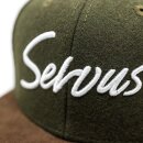 Bayerisches Servus Cap - Dunkelgrün Filz (XL)
