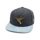 Bayerisches Cap - Eisvogel Gin - Dunkelgrau Filz (XL)
