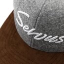 Du Hirsch - Bayerisches Servus Cap für Kinder - Bavarian Kids Cap - Snapback - Hellgraues Filz