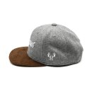 Du Hirsch - Bayerisches Servus Cap für Kinder - Bavarian Kids Cap - Snapback - Hellgraues Filz