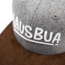 Bayerisches Cap - Lausbua - Hellgrau Filz (M, L & XL)