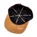 Bayerisches Cap - Servus - Weinrot Cord (XL)