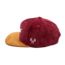 Bayerisches Servus Cap - Weinrot Cord (XL)