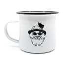 Bayerische Emaille Tasse - Hipster Hias
