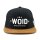 Du Hirsch - Bayerische Caps - Bavarian Caps - Snapback - Woid - Schwarz - Vorderseite mit 3D Stick