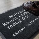 Bayerische Fußmatte - Aufmacha kannt i scho - 60 x 40 cm