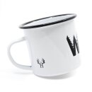 Bayerische Emaille Tasse - Woid