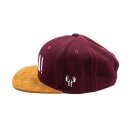 Bayerisches Oida Cap - Weinrot Filz (XL)