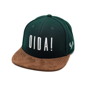 Bayerisches Cap - Oida - Dunkelgrün Filz (XL)