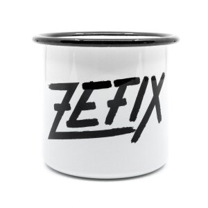 Bayerische Emaille Tasse - Zefix