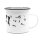 Bayerische Emaille Tasse - Bazi Streich