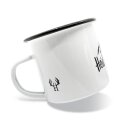 Bayerische Emaille Tasse - Heid geh ma steil!